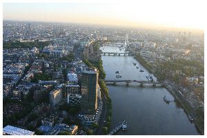 Looking down the Thames