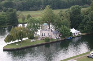 Temple Island just north of Henley on Thames